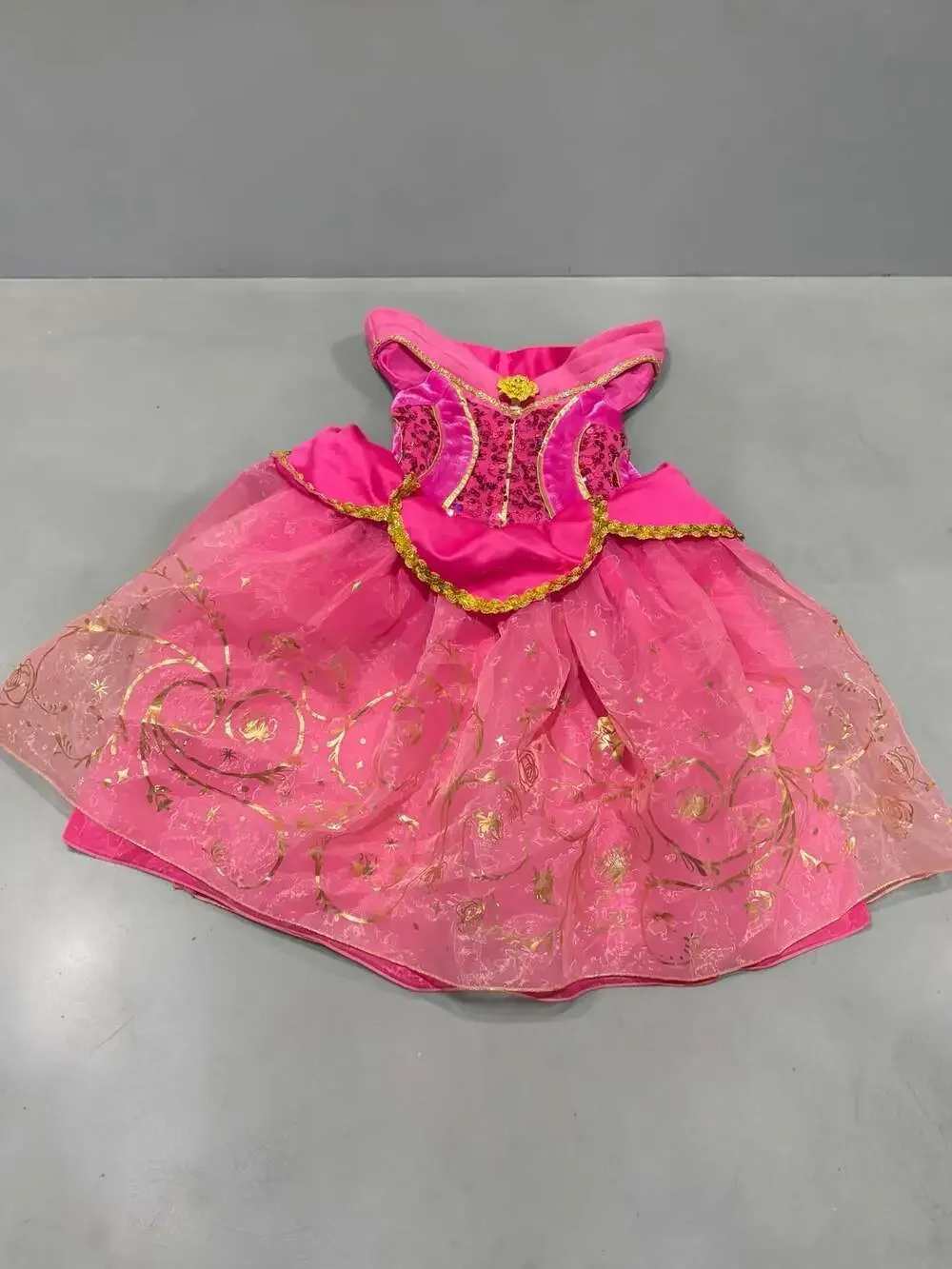 Disney Store Aurora Sleeping Beauty Princess Costume Dress for Kids Size 3